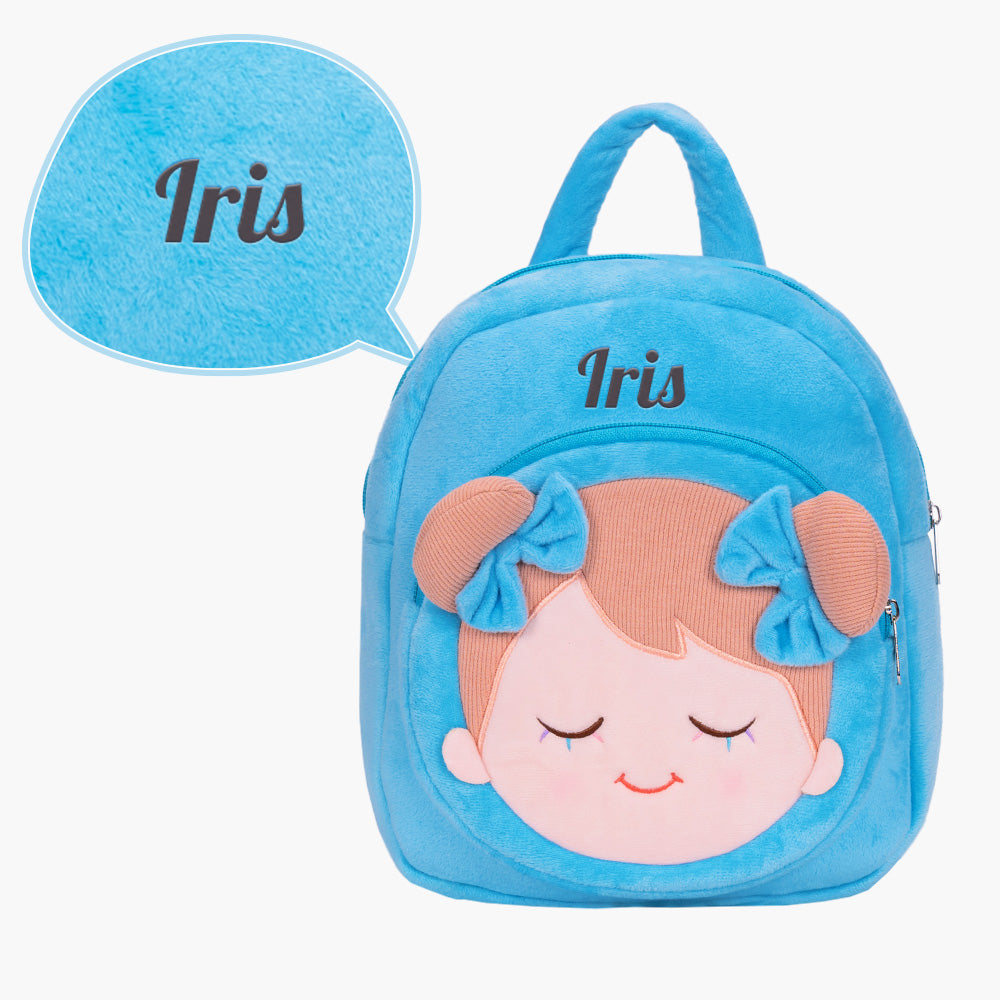 Personnalisée Sac à Dos en Peluche Bleu